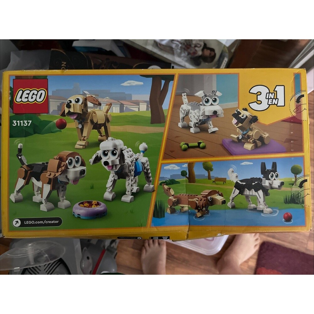 Lego Set - 3 IN 1 Creator - Adorable Dogs - 475 Pieces - New - Sealed - Rare - Picture 5 of 5